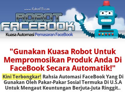 Kuasai Automasi Pemasaran FaceBook 24 Jam Sehari Menggunakan Kuasa Robot